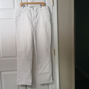 Glory Vanderbilt Amanda classic rise white original slimming jeans Sz 18L NWT